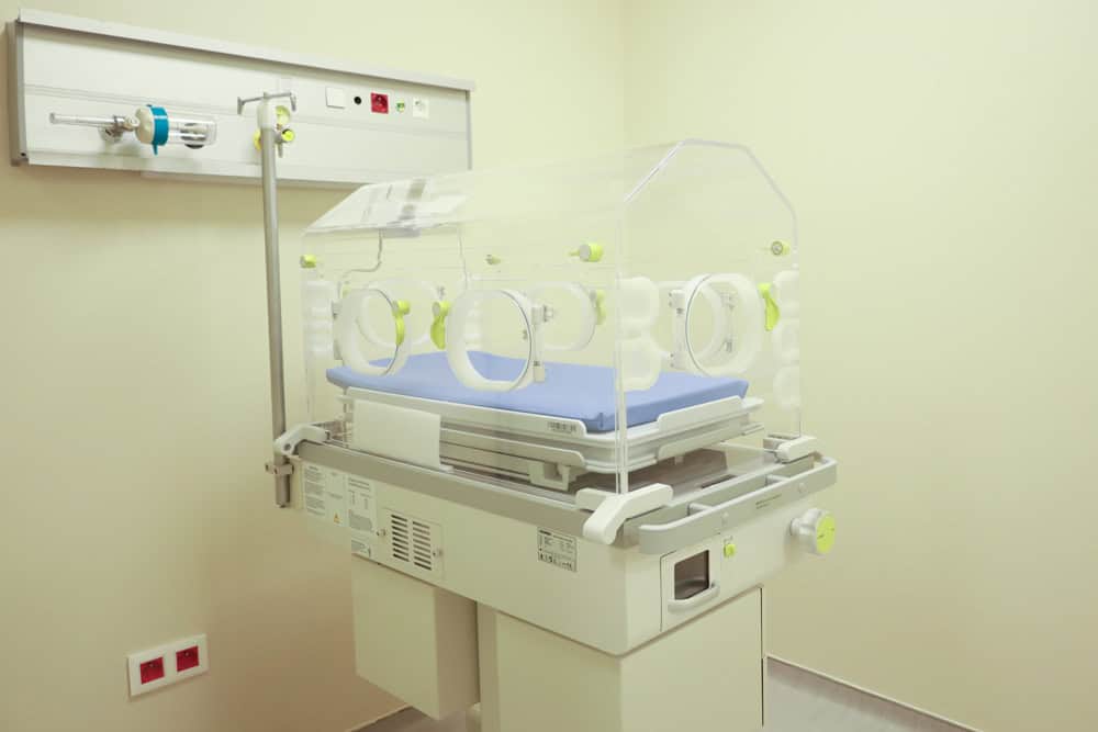 an incubator at the new mother-child hospital