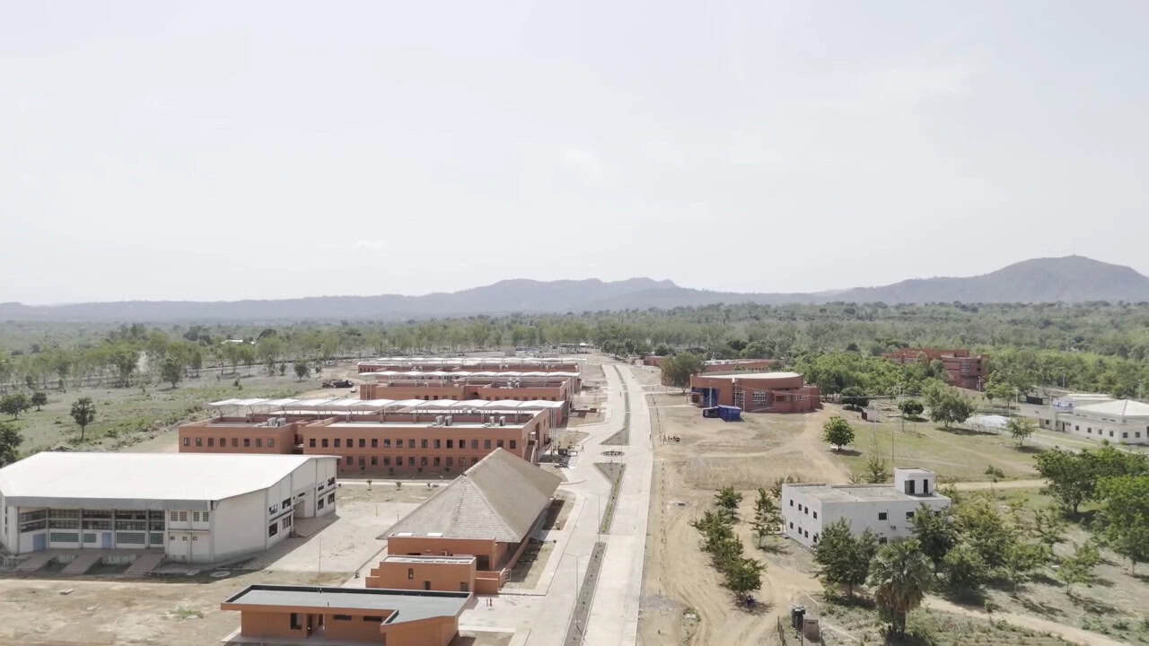 aerial photo of the university of kara campus